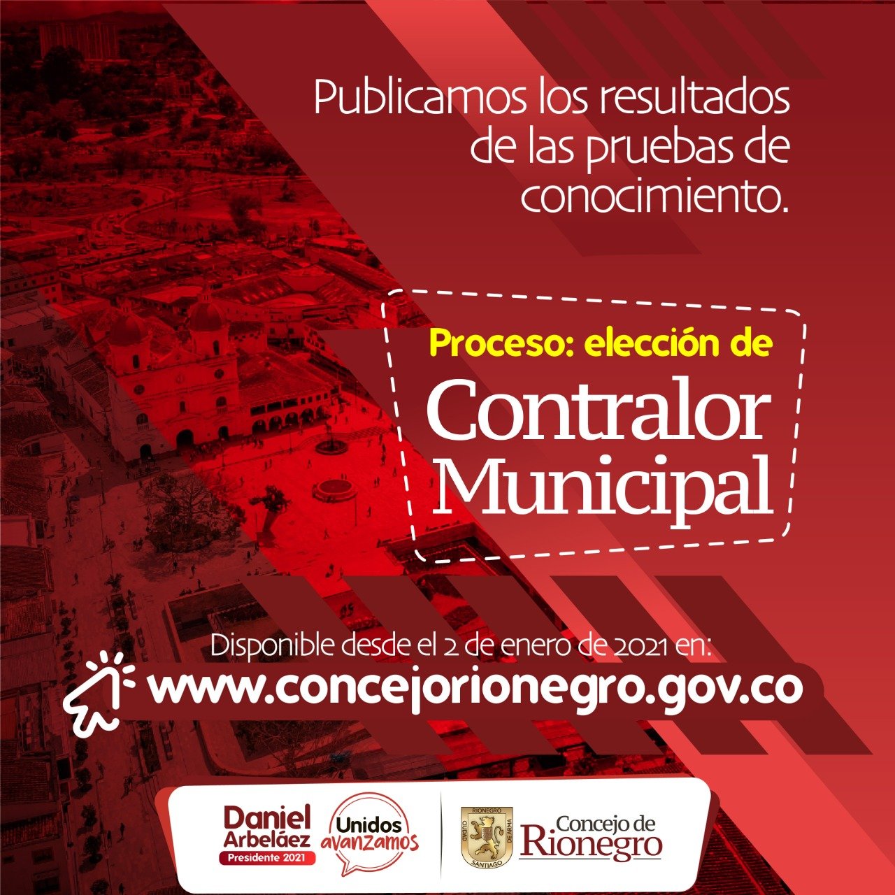 Resultados de las «Pruebas de conocimiento» del proceso de Contralor Municipal