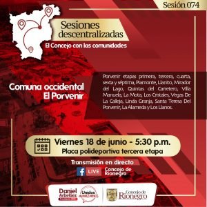 Activación social y diálogo permanente, objetivo de las Sesiones Descentralizadas
