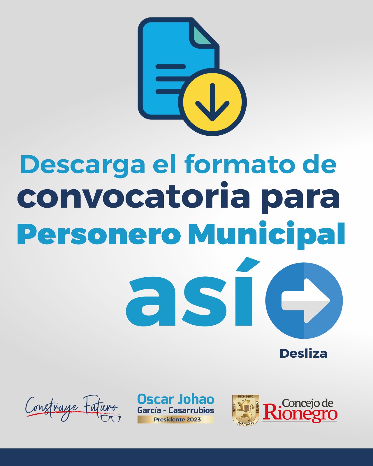 Instructivo para descargar el formato de convocatoria Personero Municipal